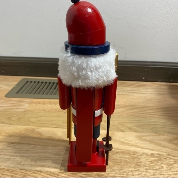Ski Nutcracker Christmas Holiday Decoration Wooden - Picture 5 of 6